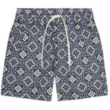 Les Deux Kids Blue Fog Harry Arabesque AOP Shorts