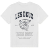 Les Deux Kids White Hoop T-Shirt