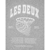 Les Deux Kids Grey Melange Hoop Hettegenser