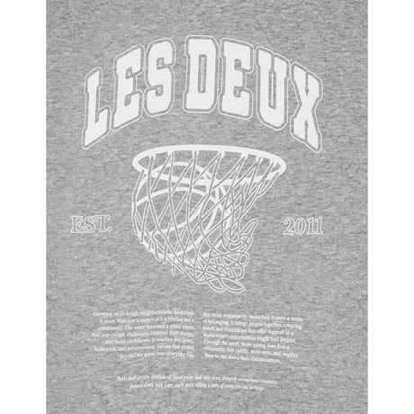 Les Deux Kids Grey Melange Hoop Hettegenser