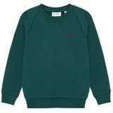 Les Deux Kids Sea Moss Green Norregaard Contrast Collegegenser