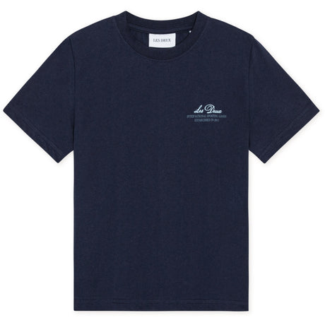 Les Deux Kids Dark Navy Globe T-Shirt