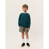 Les Deux Kids Sea Moss Green Norregaard Contrast Collegegenser