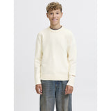Jack & Jones Junior Sea Salt Jornorrebro Strikk Crew Neck Ln Jnr