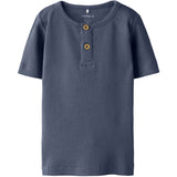 Name It Vintage Indigo Melange Nmmkab Ss Topp Noos