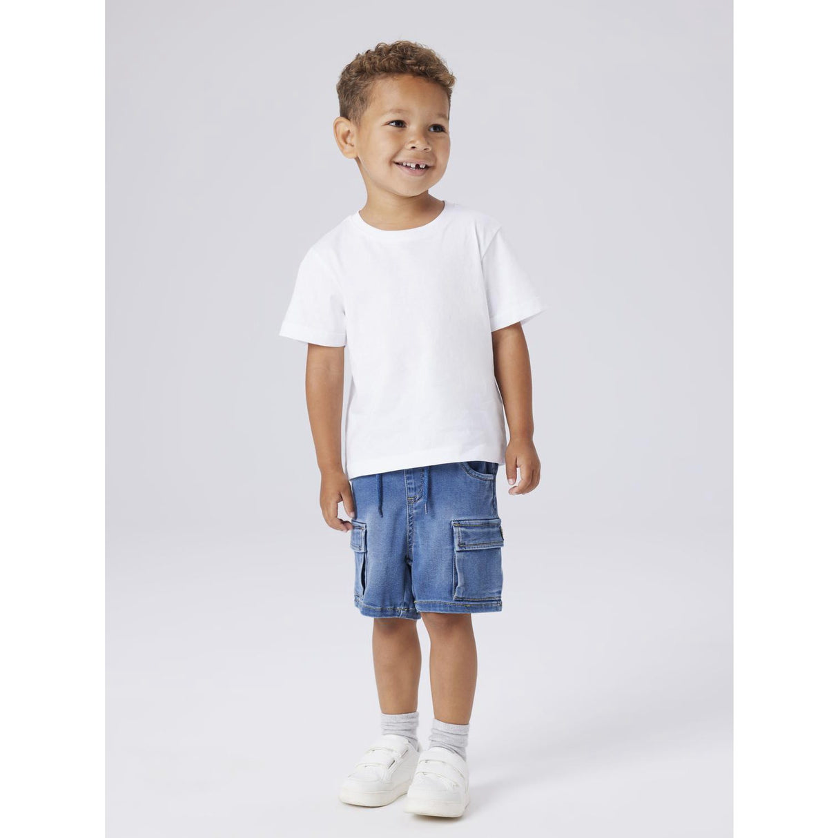 Name It Denim Blue Nmmben Baggy Dnm L Shorts 8610-To Noos