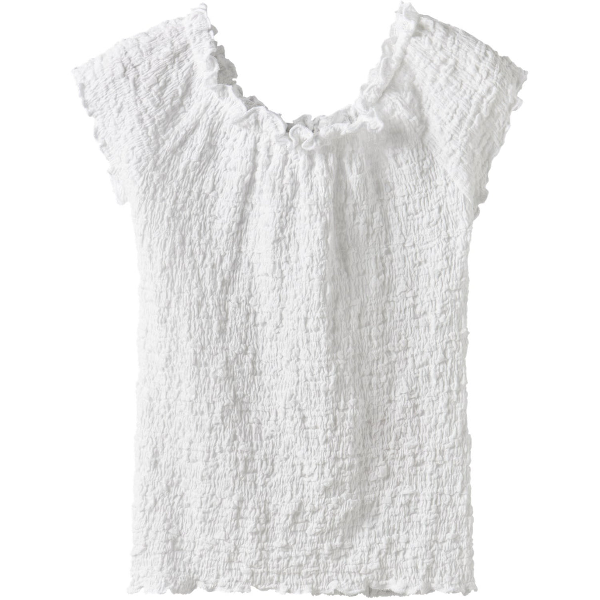 Name It Bright White Nkfhalisse Ss Topp Noos