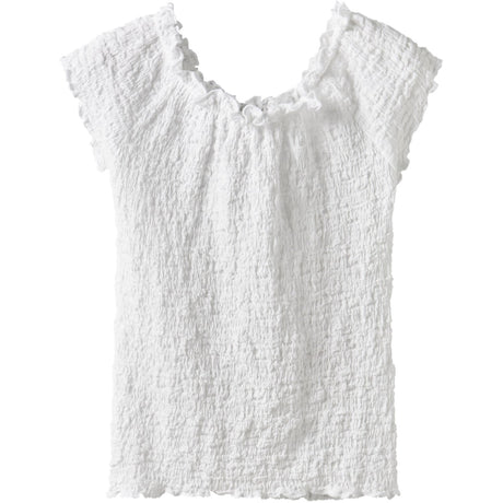 Name It Bright White Nkfhalisse Ss Topp Noos