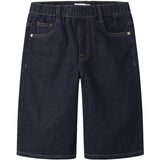 Name It Dark Blue Denim Unwashed Nkmben X Skater Dnm Bermuda 8649-By Noos
