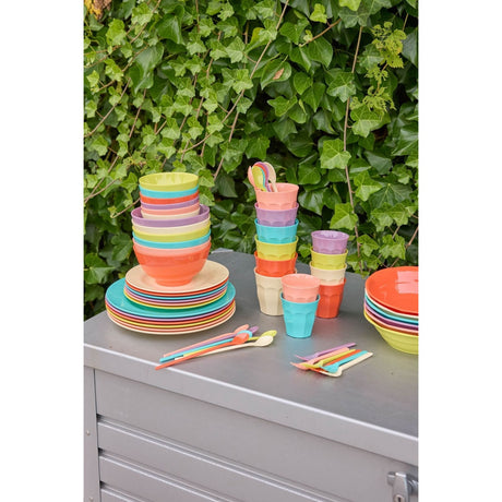 Rice Melamin Cups In Asst. Glory Days Colors - Small - 6 Pakke - 160 Ml