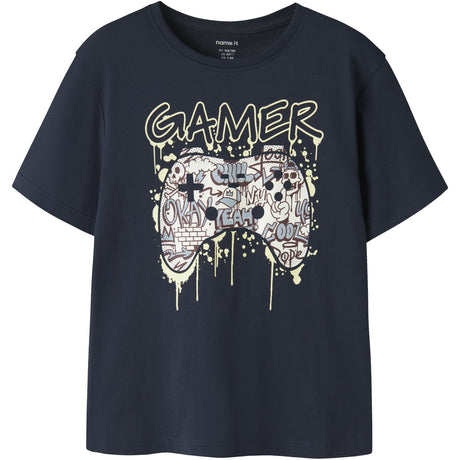 Name It Navy Blazer Gamer Nkmvictor Ss Nreg Topp