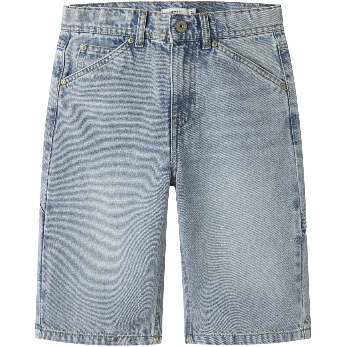 Name It Light Blue Bleached Denim Nkmryan Dnm Bermuda 3800-Im Noos