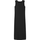 Name It Black Nkfnakal Sl Slim Maxi Kjole Noos