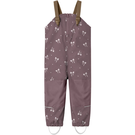 Name It Wistful Mauve Heart Bow Nmfalfa08 Softshell Smekke Bukser AOP Fo