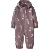 Name It Wistful Mauve Balloon Teddy Nbfalfa08 Softshell Drakt AOP Fo