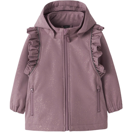 Name It Wistful Mauve Nmfalfa08 Softshell Jakke Frill Foil Fo
