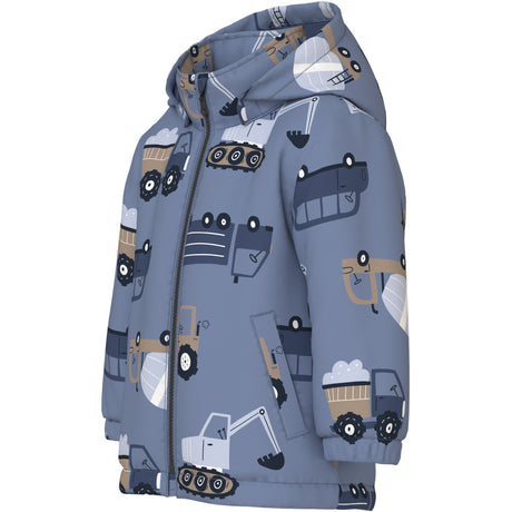 Name It Country Blue 2 Construction Nmmmax Jakke Pa AOP Noos