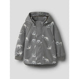 Name It Quiet Shade Elephant Nmmalfa08 Softshell Jakke AOP Fo1