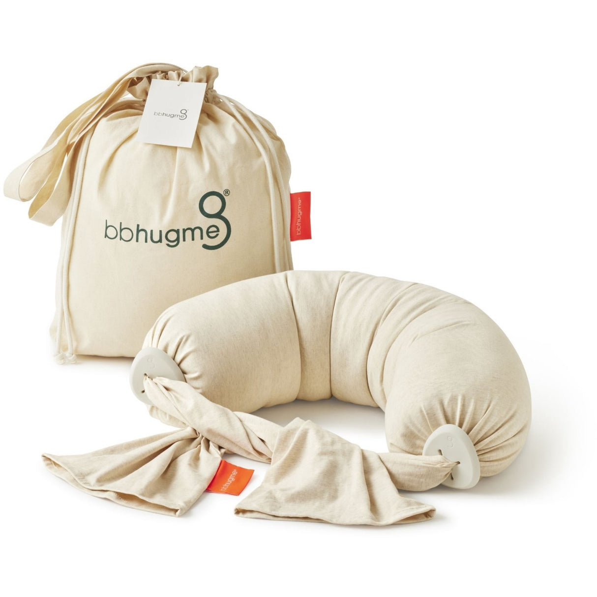 bbhugme Soft White Nursing Pute