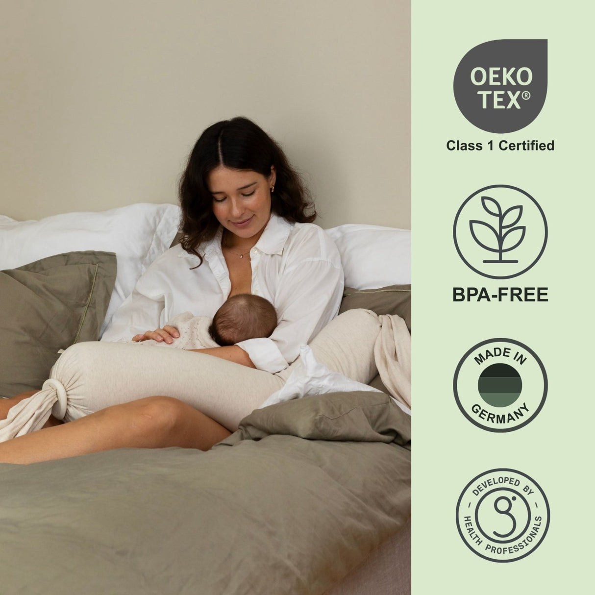 bbhugme Soft White Nursing Pute