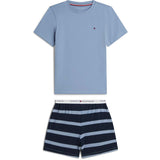 Tommy Hilfiger Rugby Stripe / Brisk Blue Ss Pj Sett