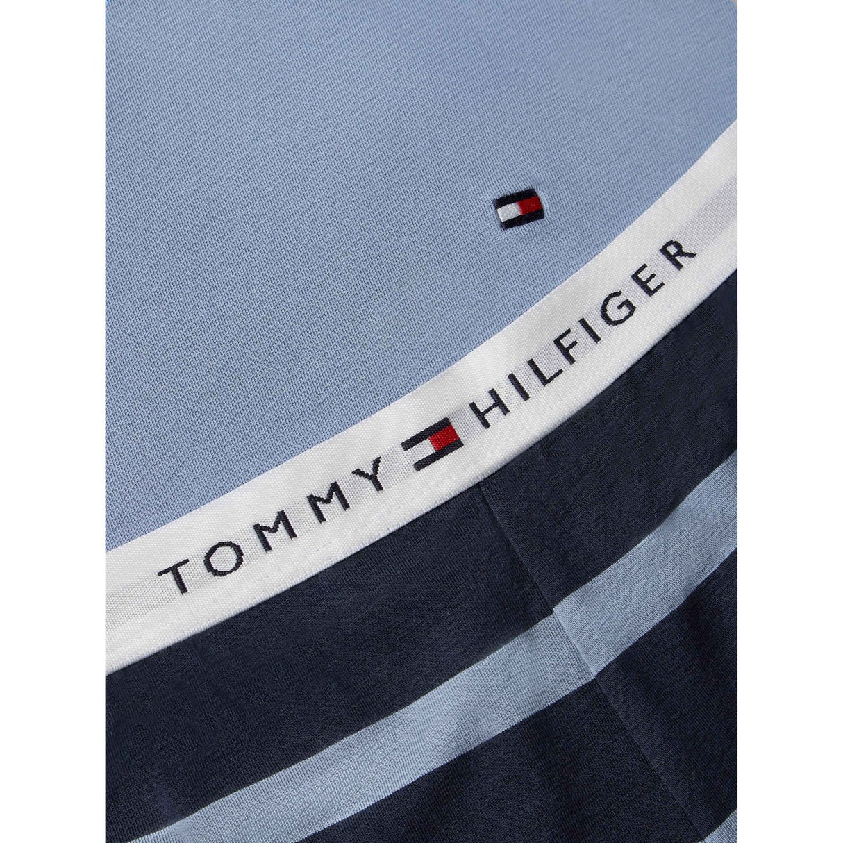 Tommy Hilfiger Rugby Stripe / Brisk Blue Ss Pj Sett