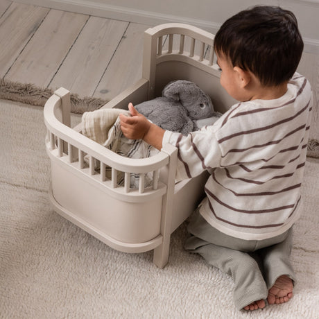 Sebra Birchbark Rose Doll's Seng Og Madras