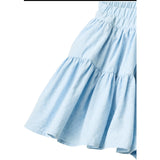 COPENHAGEN COLORS Lt. Blue Skjørt W. Tyll Lining