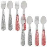 Konges Sløjd Sparkling Blush/Sparkling Blue 8 Pakke Sparkly Bestikk
