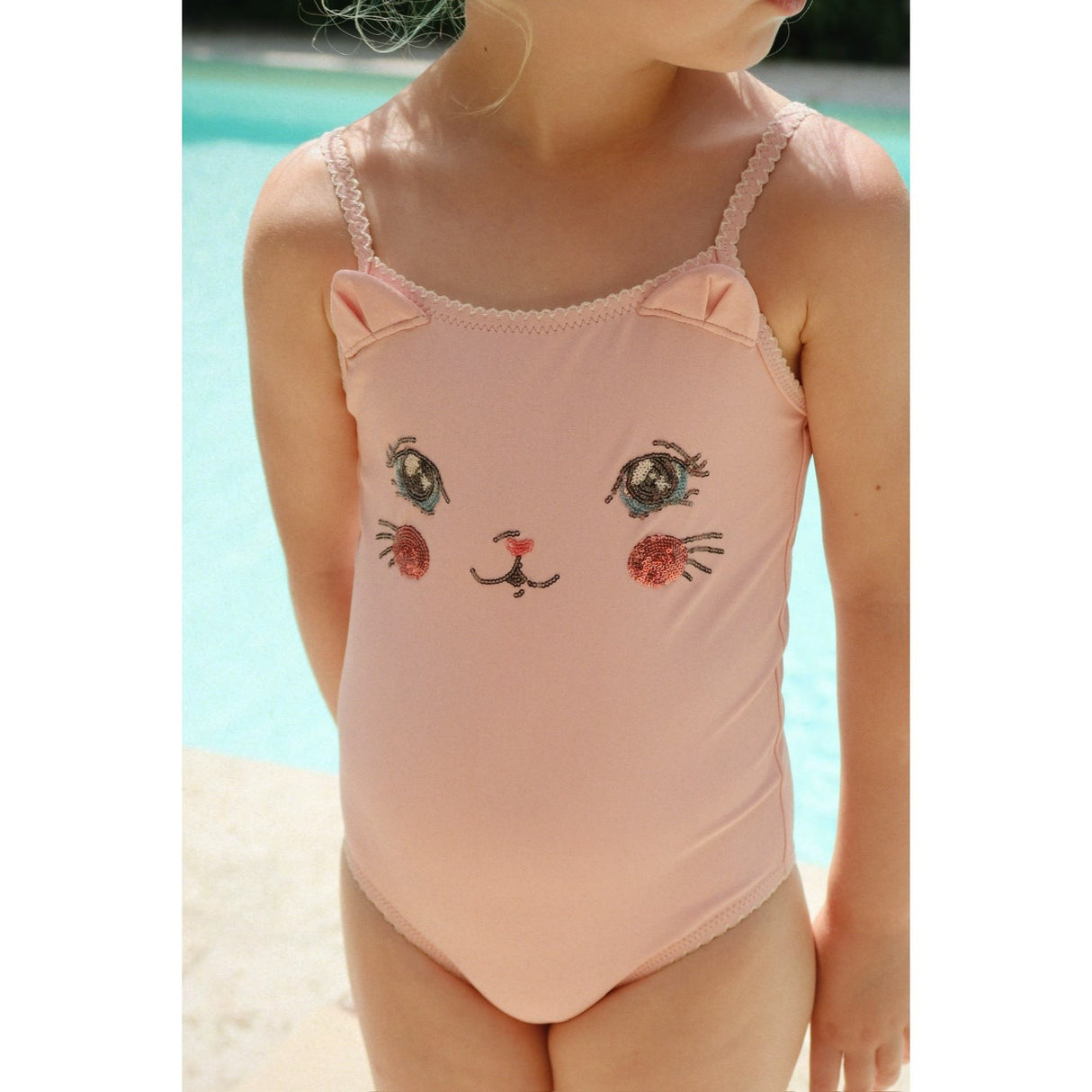 Konges Sløjd Powder Pink Kitty Badedrakt Grs
