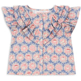 Konges Sløjd Snack Time Kim Frill Ss Skjorte Gots