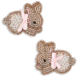 Konges Sløjd Bunny 2 Pakke Beaded Bunny Hair Clips