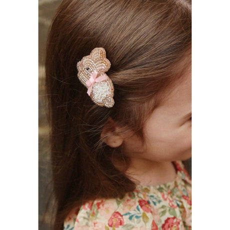 Konges Sløjd Bunny 2 Pakke Beaded Bunny Hair Clips