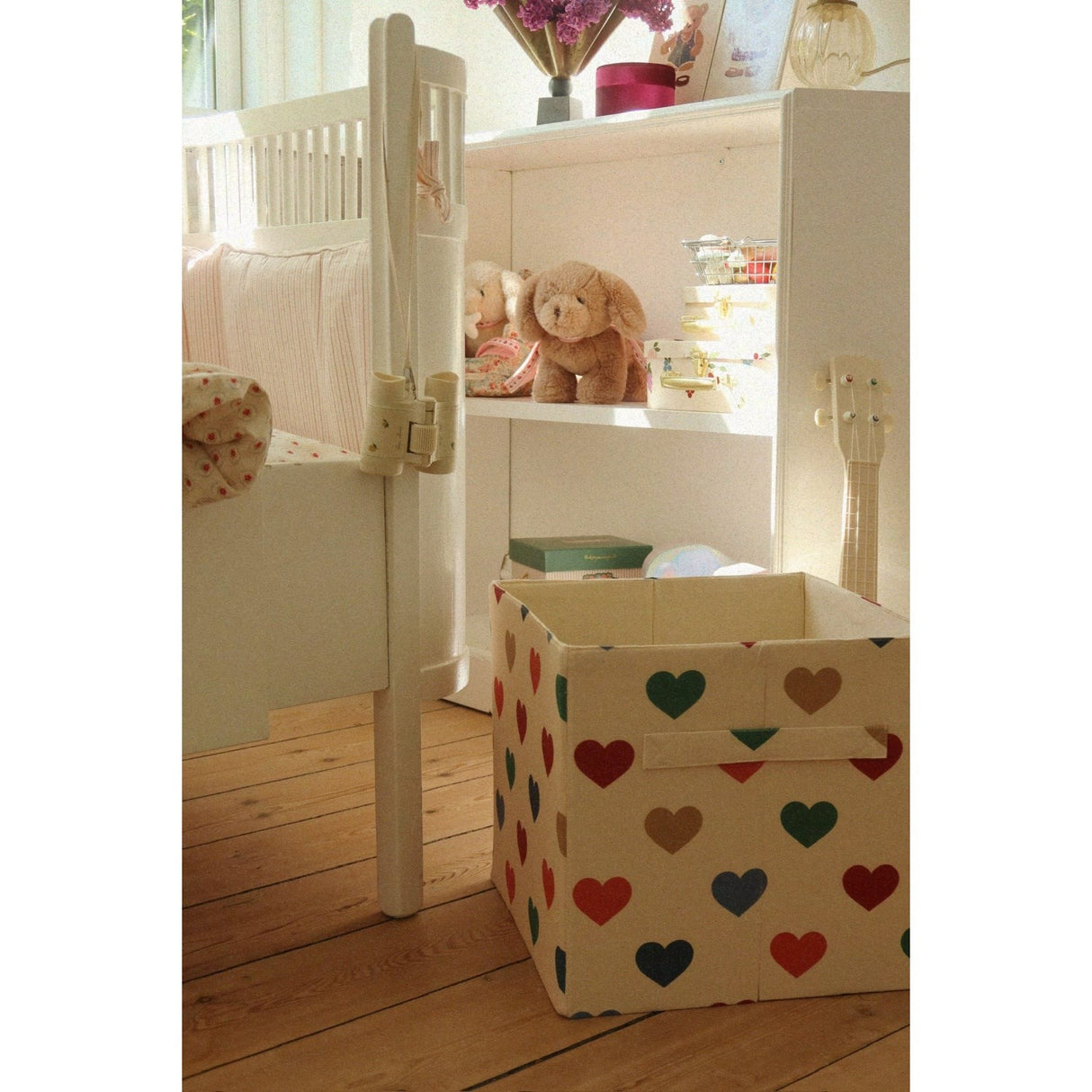 Konges Sløjd Coeur Coloré Stoff Oppbevaring Baskets 2 Pcs