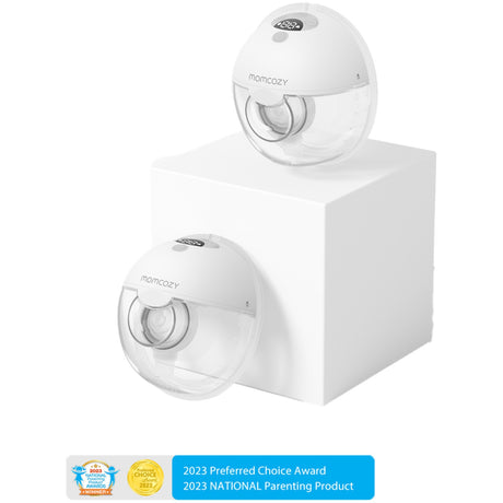 Momcozy Grey M5 Wearable Breast Pump Dobbel Pakke