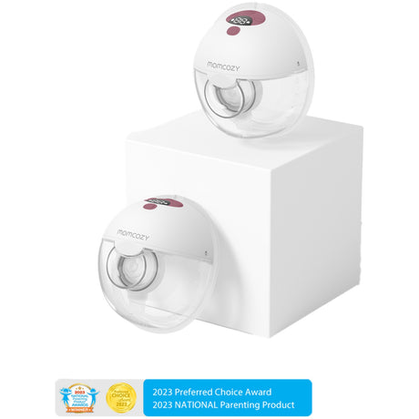 Momcozy Red M5 Wearable Breast Pump Dobbel Pakke