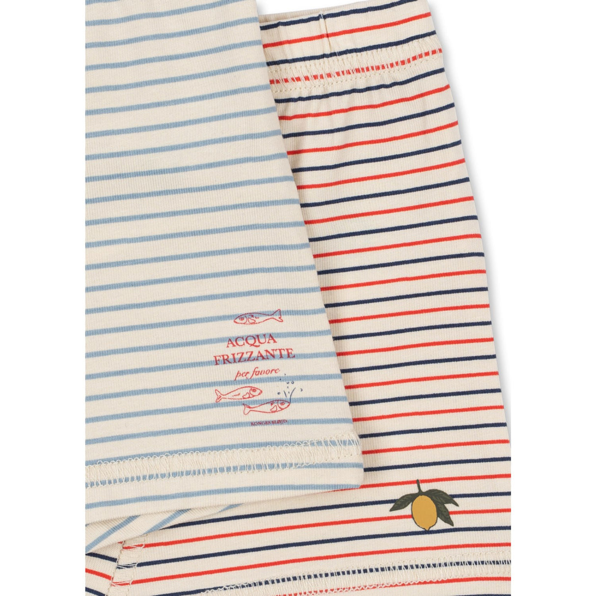 Konges Sløjd Stripe Bluie/Stripe Tricolore Petit Basic 2 Pakke Boy Underbukser Gots