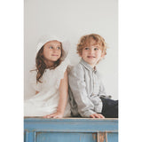 Huttelihut Antique White Kjole Ss Embroidery