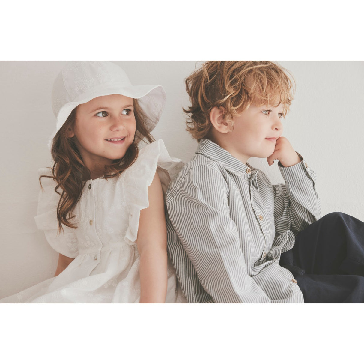 Huttelihut Antique White Kjole Ss Embroidery