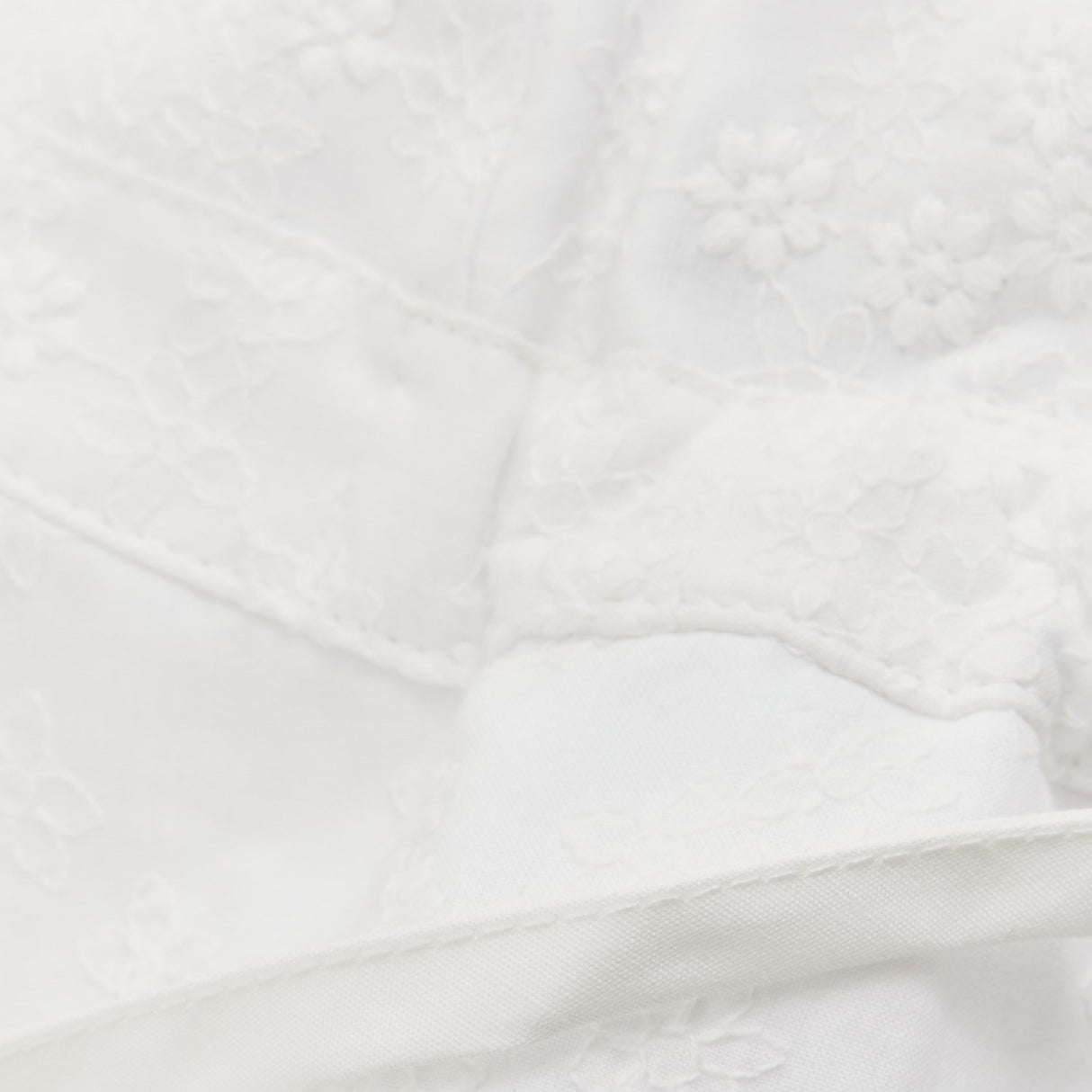 Huttelihut Antique White Summer Lue Embroidery