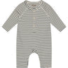 Huttelihut Navy Blazer Romper Ls Yd Stripe