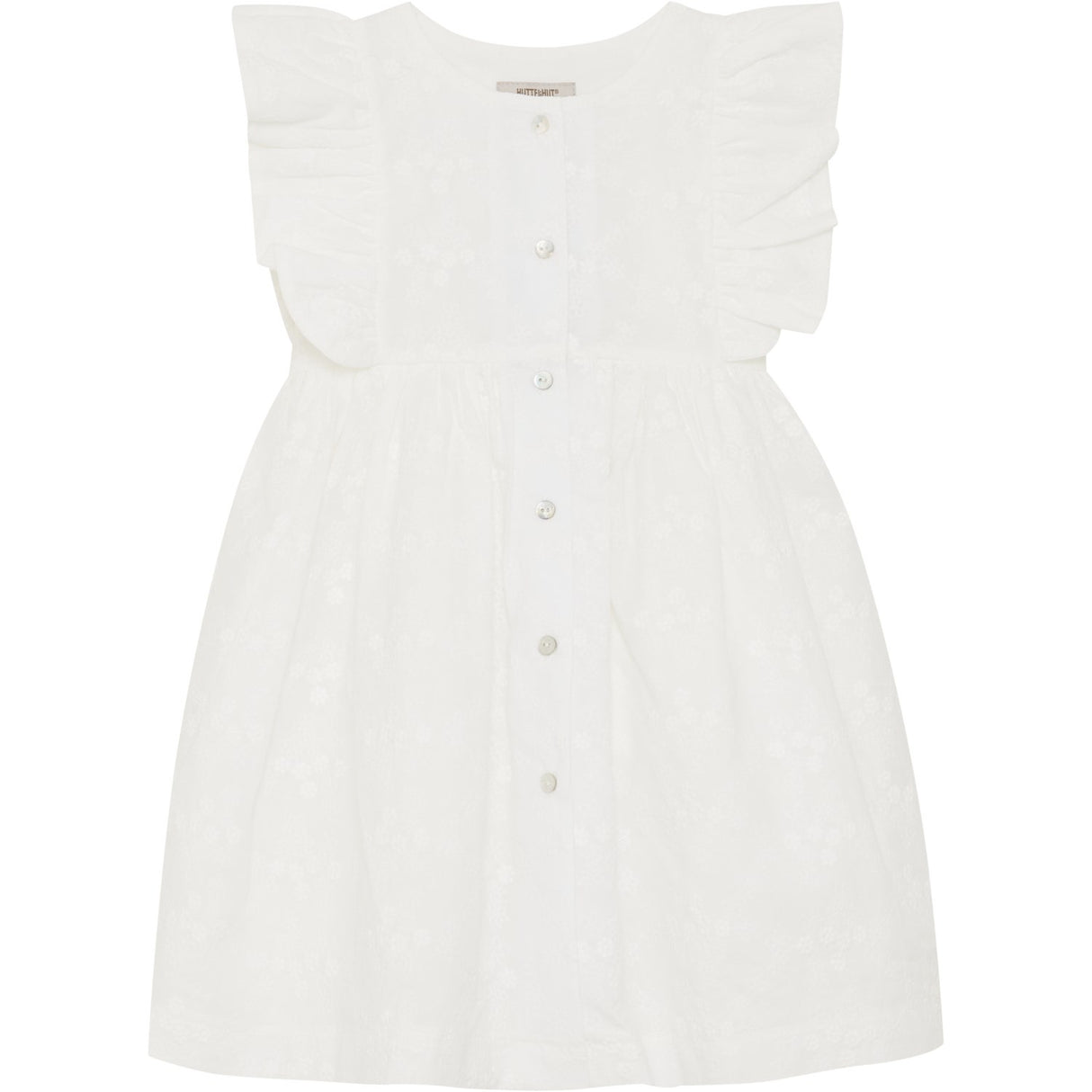 Huttelihut Antique White Kjole Ss Embroidery