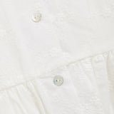 Huttelihut Antique White Kjole Ss Embroidery