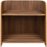 Curve Lab Walnut Small Curvy Bokhylle