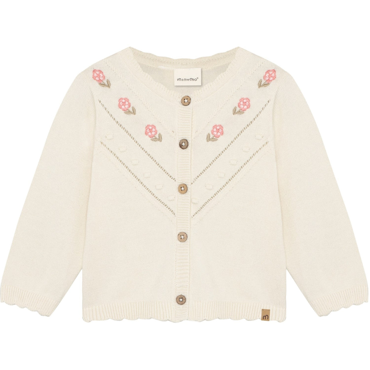 Minymo Vanilla Ice Cardigan Strikk