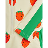 Mini Rodini Off-white Strawberries AOP Ls Uv Badedrakt