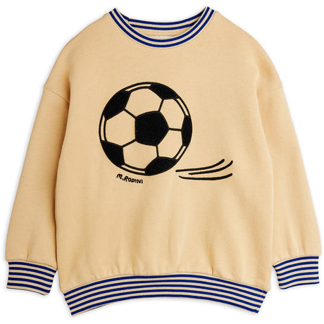 Mini Rodini Beige Football Chenille Collegegenser