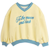 Mini Rodini Yellow To The Moon Emb Collegegenser