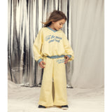 Mini Rodini Yellow To The Moon Emb Collegegenser
