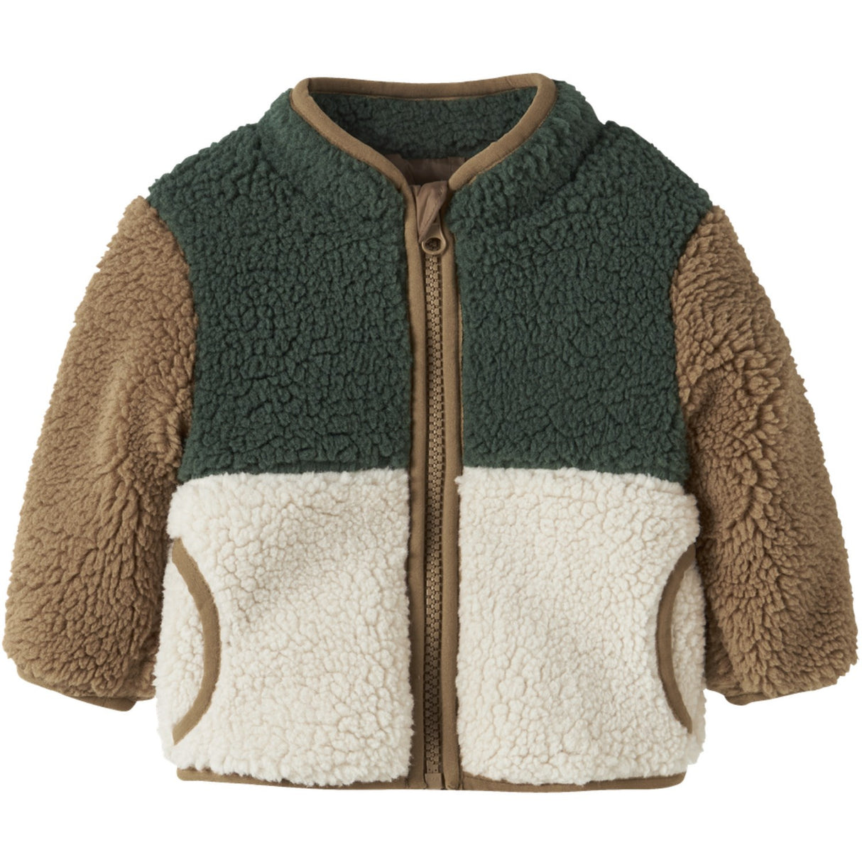 Name It Jungle Green Nbmmacey Teddybjørn Jakke Block